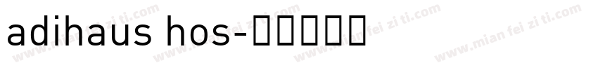 adihaus hos字体转换